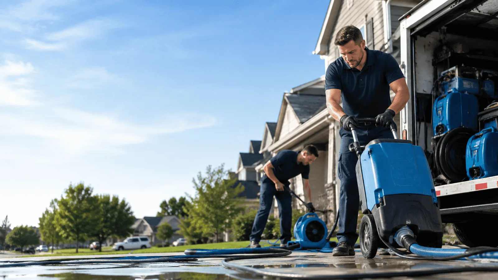 Dehumidification being performed in New Lebanon, NY